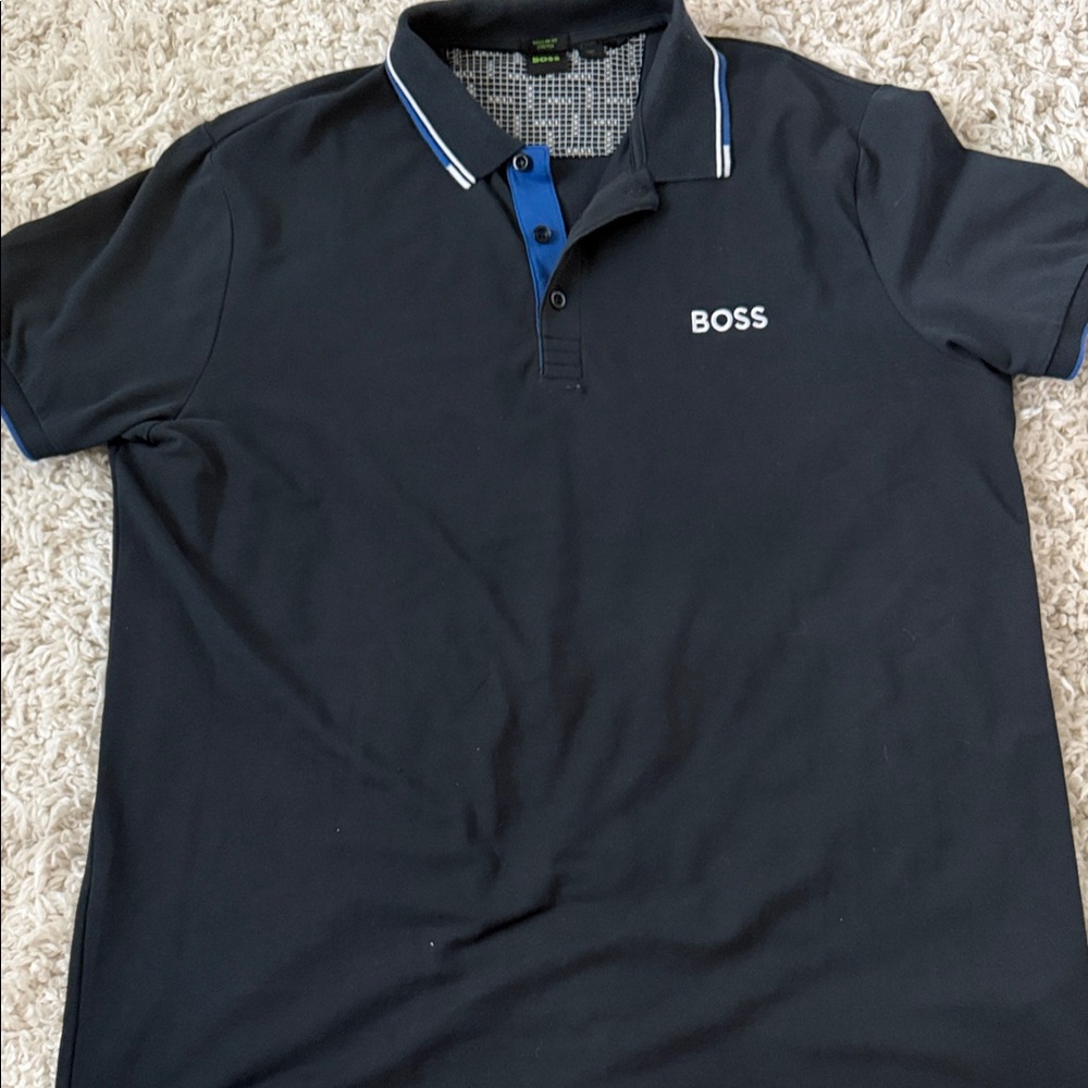 Boss Navy Polo Shirt